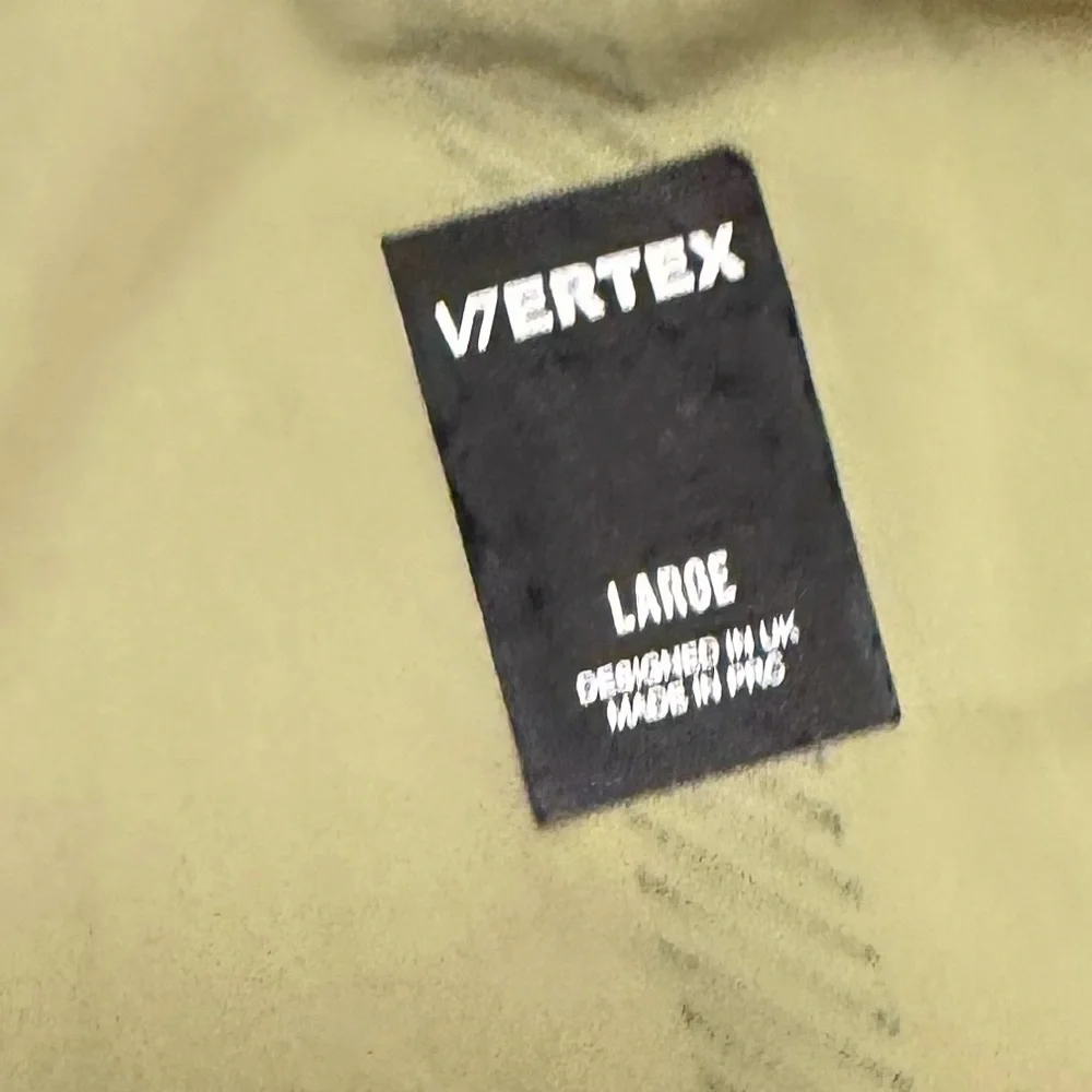 Vertex London Olive Green cycling athletic racing jersey stretch top Large - Picture 7 of 9